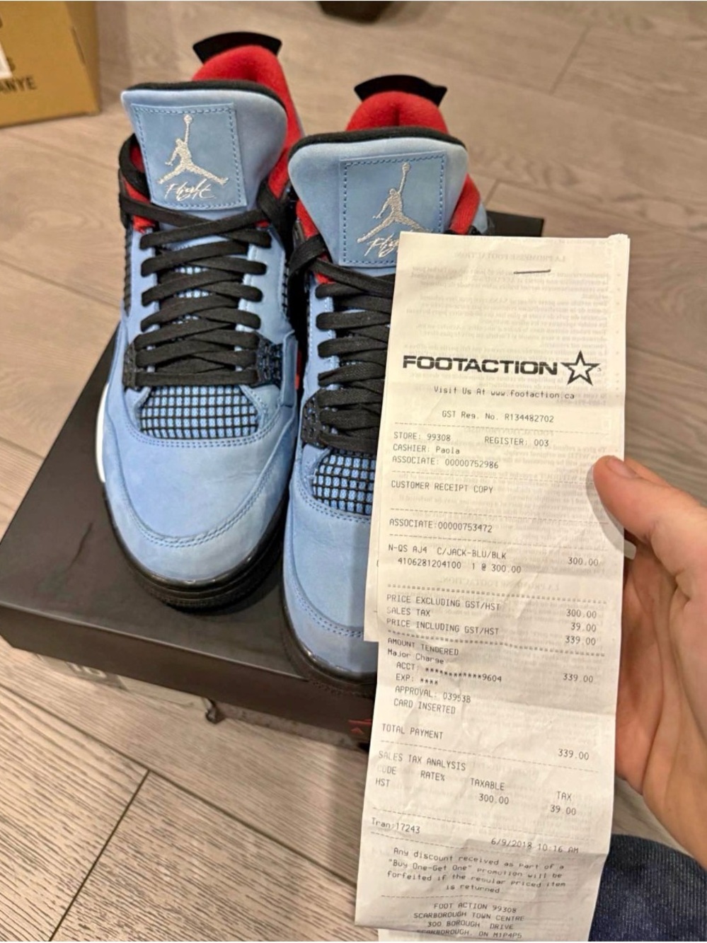 Jordan Men’s Sneakers in University Blue, Black & Red